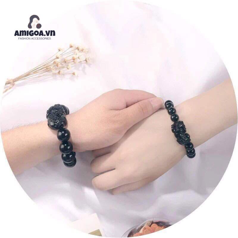 Vòng Đeo Tay Bằng Đá Obsidian Mang Lại May Mắn