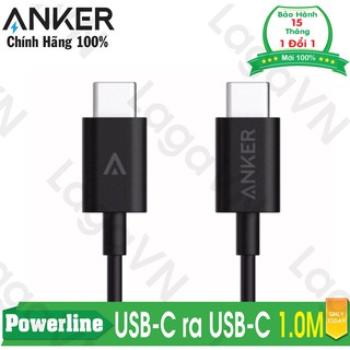 [Freeship toàn quốc từ 50k] Cáp sạc Type C ANKER USB-C ra USB-C dài 1.0m (Đen)