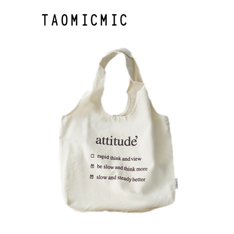 Túi tote vải đeo chéo canvas bag giá rẻ đẹp đi học LUVADO TX29