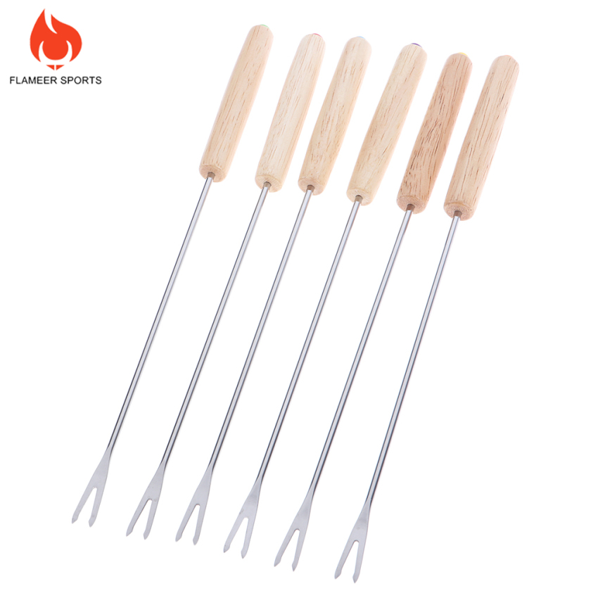 Set 6 Xiên Nướng Bbq Bằng Thép Không Gỉ