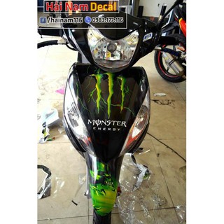 Tem Trùm Vision Đen Xanh Monster