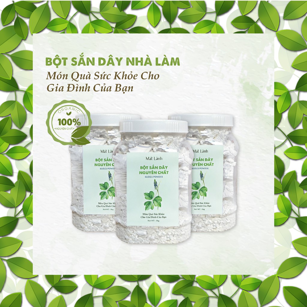 [100% BỘT THẬT] Bột Sắn Dây Ta Nguyên Chất Mát Lành - Nhà Làm Chất Lượng - Không Pha Trộn