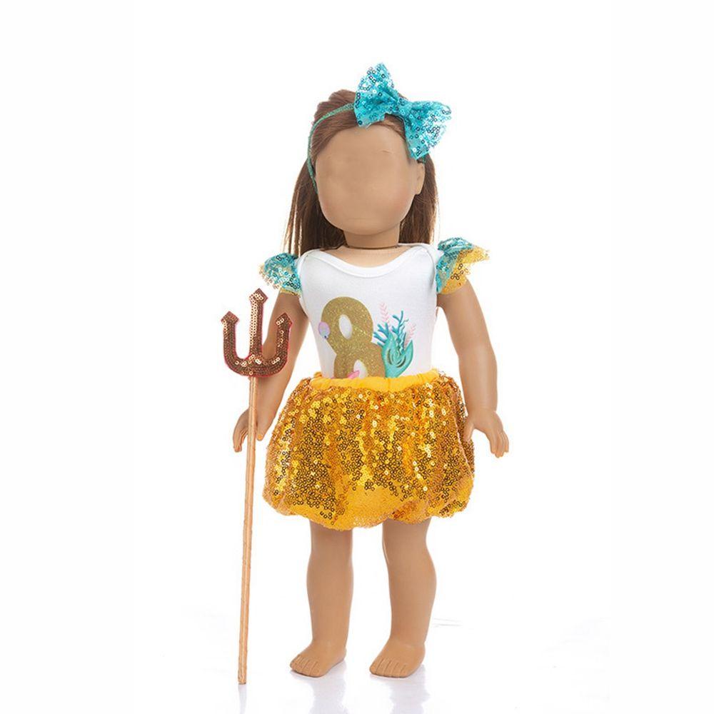 Áo Thun Đính Kim Sa Lấp Lánh Dành Cho Búp Bê 18Inch