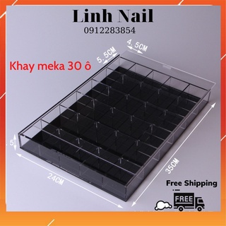 Khay Meka 30 ô Đựng Hoa Nail - Đựng Charm , Đá - Đựng Phụ Kiện.