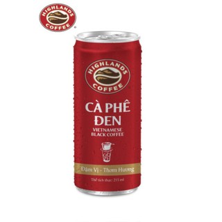 Lốc 6 lon cà phê đen Highlands Coffee 185ml/lon