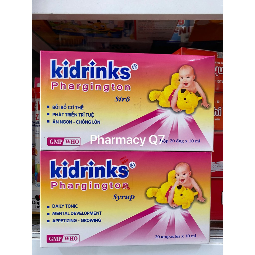 HỘP 20 ỐNG KIDDRINKS PHARGINTON KIDRIN KIDDRINK