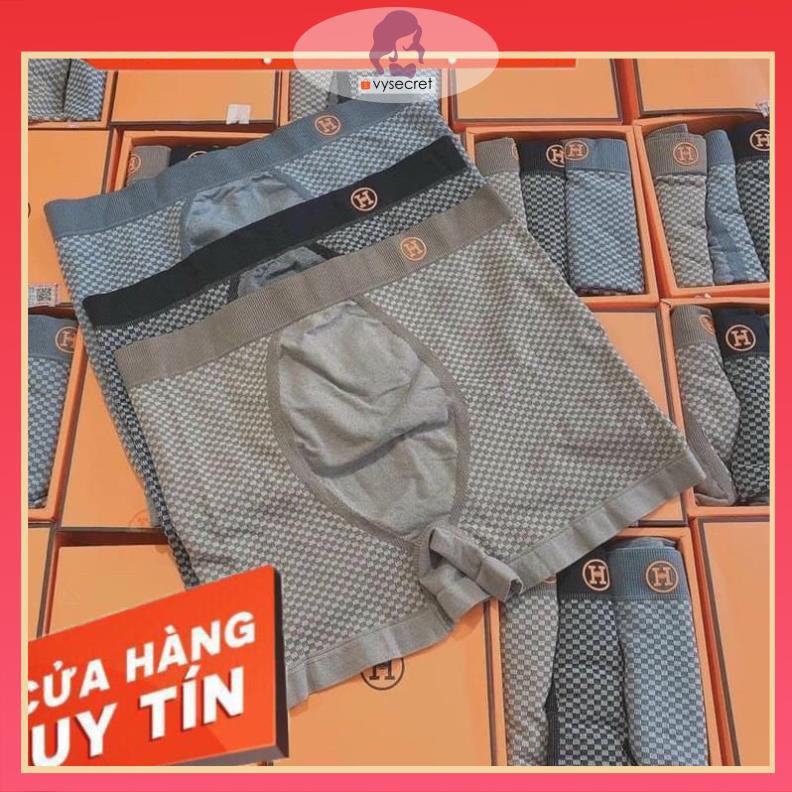 QUẦN SỊP NAM HỘP CHỮ H VÀNG COTTON SIÊU THOẢI MÁI ( hộp 3 quần )