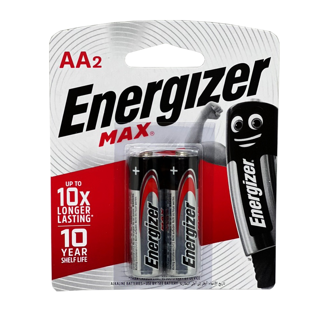 Pin AA Energizer max tiểu E91 vỉ 2 viên chính hãng