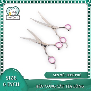 Kéo cong cắt tỉa lông chó mèo 6inch - Kéo cắt lông chó mèo - Lida Pet Shop