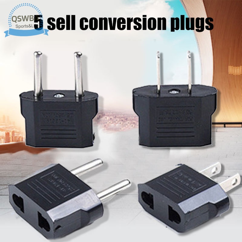 Set 5 phích cắm chuyển đổi 110V sang 220V tiện dụng khi đi du lịch