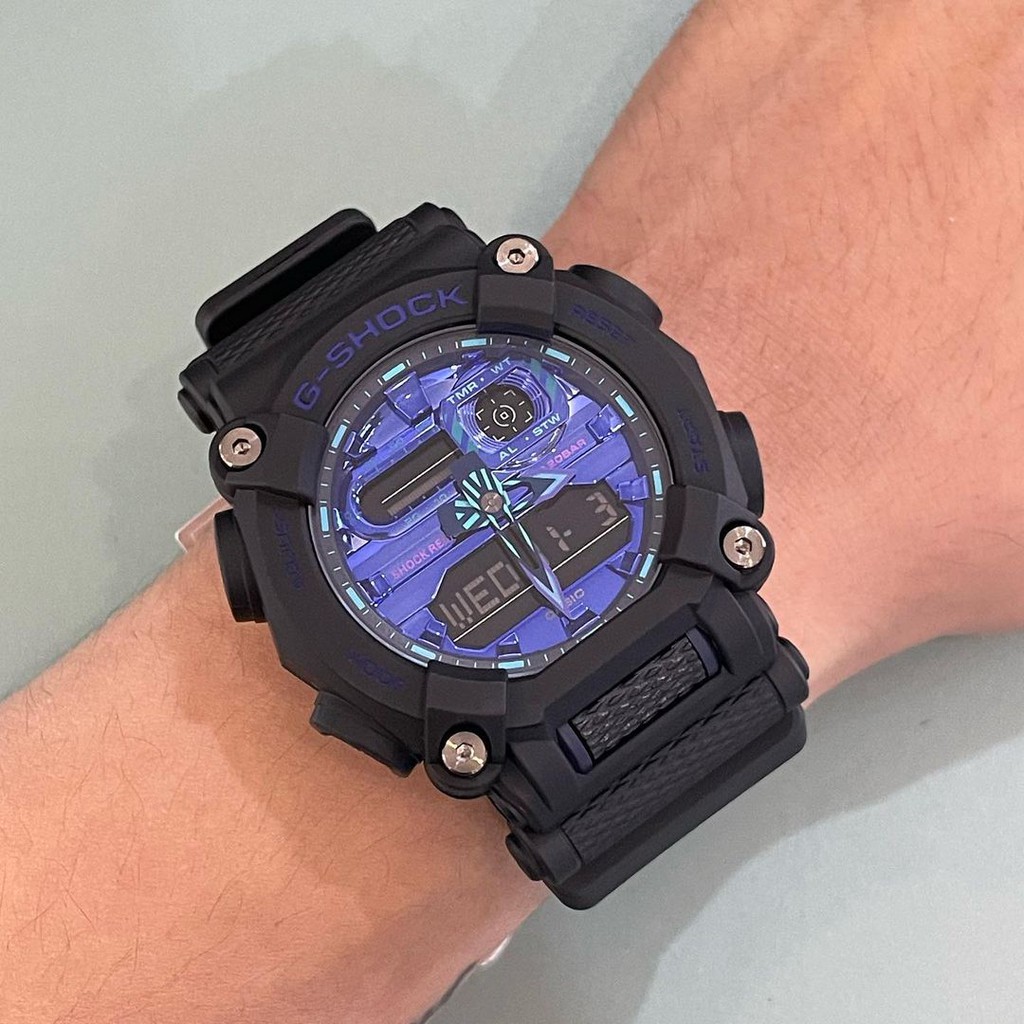 Đồng hồ Nam Dây Nhựa Casio G-Shock GA-900VB-1ADR chính hãng bảo hành 5 năm Pin trọn đời