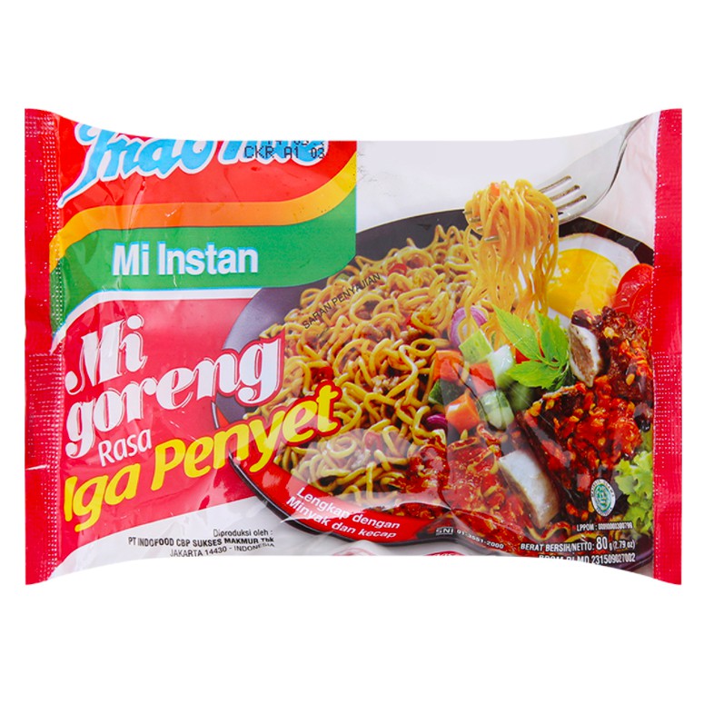 Set 20 gói mì xào khô indomie đủ vị