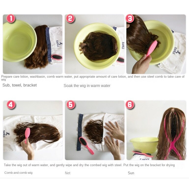 Bộ tóc giả ngắn uốn xoăn thời trang cho nam