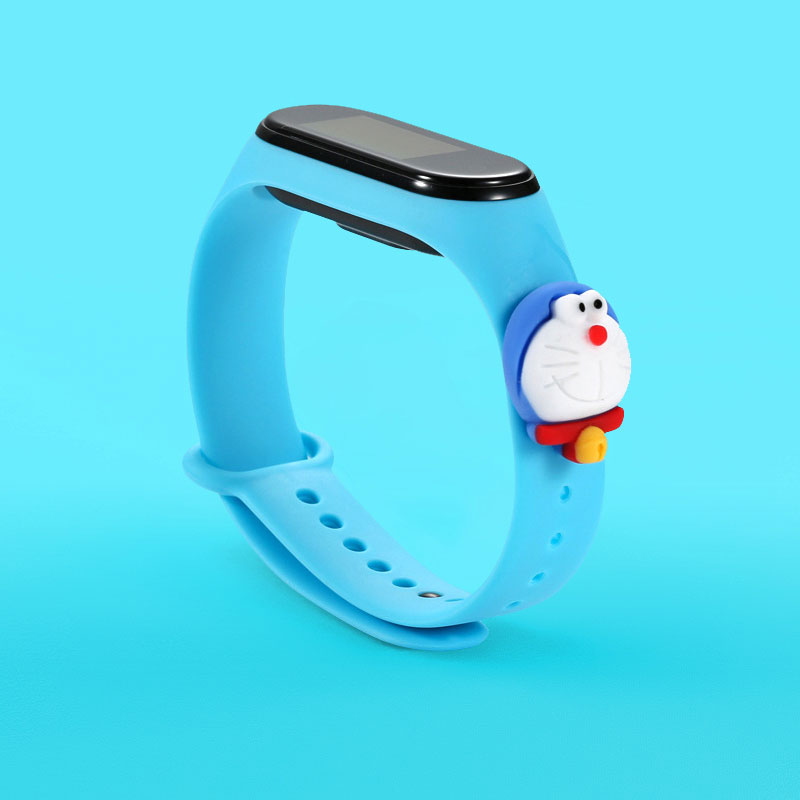 Dây đeo silicone họa tiết hoạt hình dành cho đồng hồ thông minh Xiaomi Mi Band 5 Miband 3