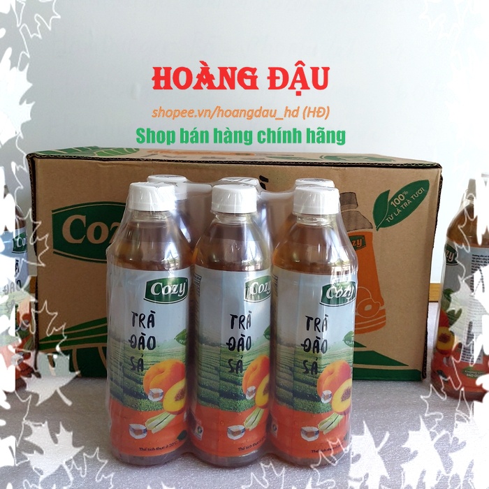 Thùng Trà cozy chai uống liền 455ml _ (lốc 6chai)