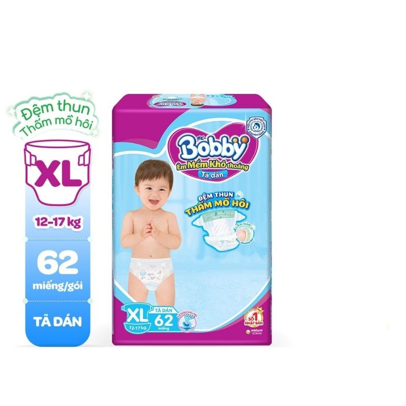 Combo 2bịch Tã dán BoBby M76/L68/Xl62/Xxl56