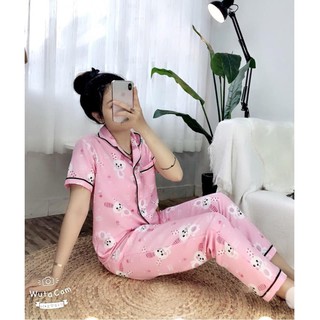 Đồ Bộ Pijama Kate Thái [Tay Ngắn Quần Dài]