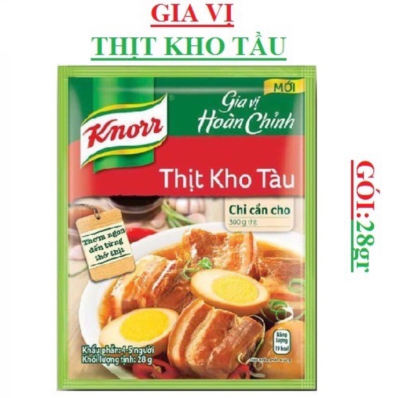 GIA VỊ HOÀN CHỈNH KNORR THỊT KHO TÀU/ CÁ KHO RIỀNG 28G