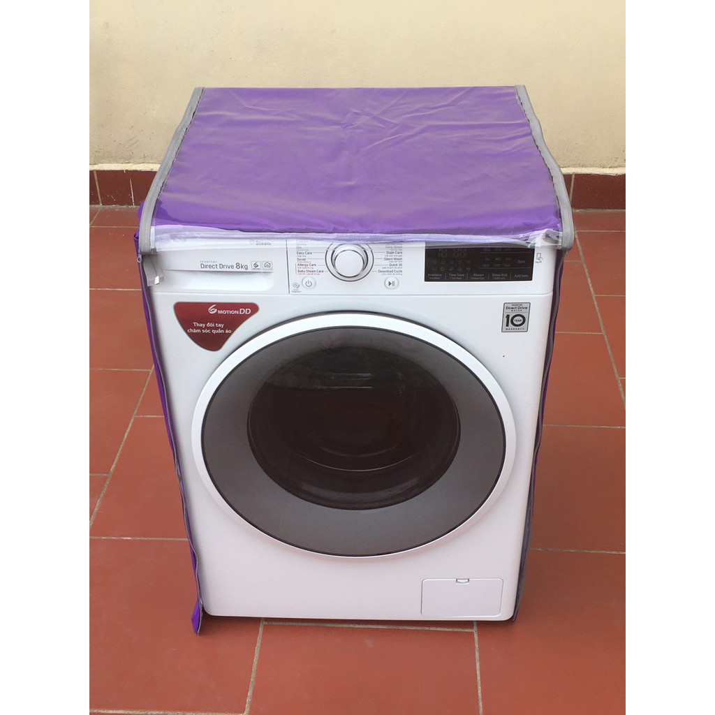 Áo trùm máy giặt - vỏ bọc máy giặt cửa ngang Vải Dù Siêu Bền