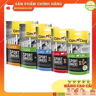 Bánh thưởng Gim Dog vị bò và gà 🐕FREESHIP🐕 Sport Snacks gói 60g vị Beef - Poultry Gimdog Đức cho chó ưa vận động