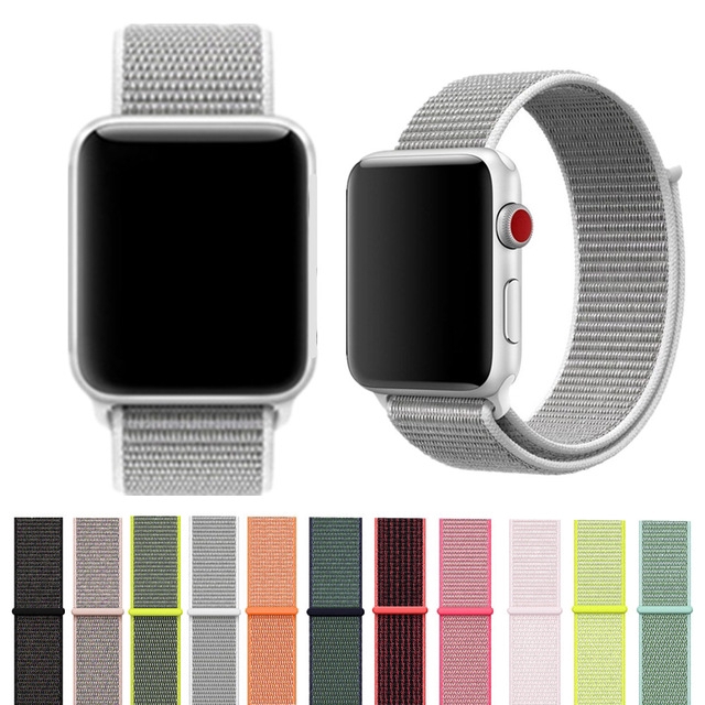 【Apple Watch Strap】 Dây đeo nylon cho đồng hồ thông minh Apple Watch Series 7/ 6 / se / 5 /4 / 3 / 2 / 1 ( 41mm 45mm 38 / 40mm / 42mm / 44mm )