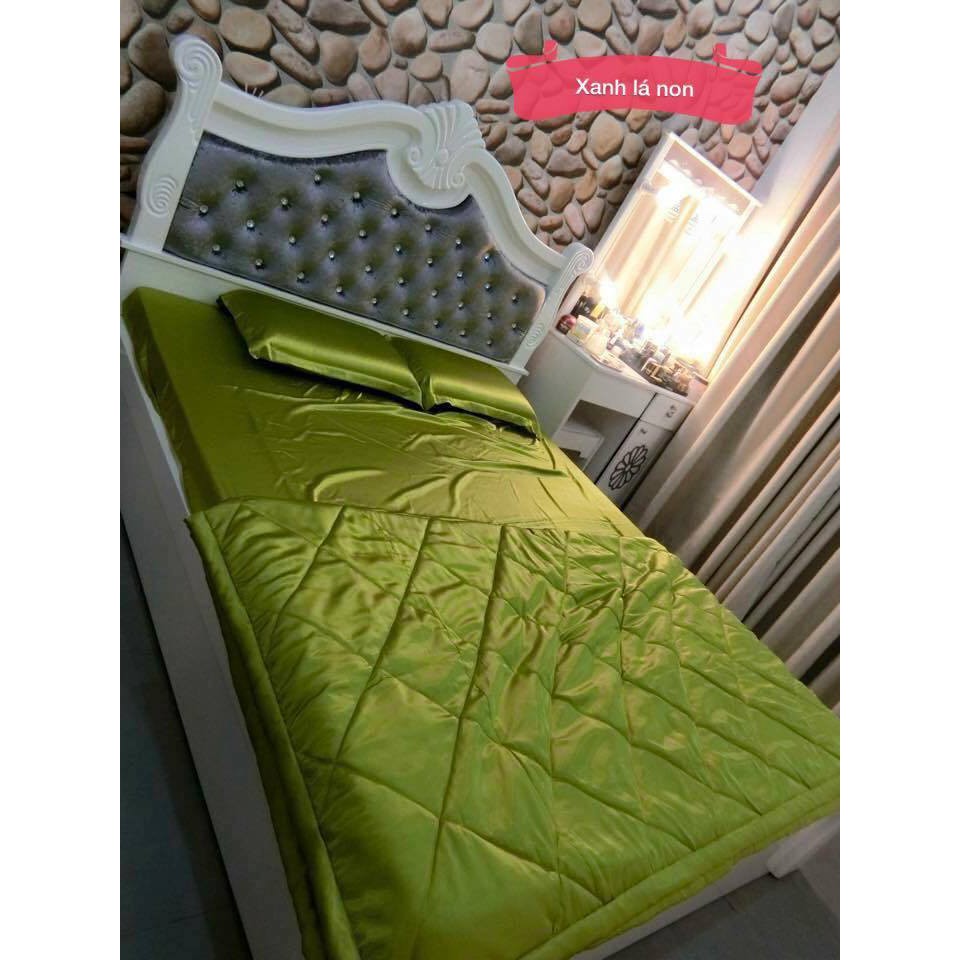 Set chăn ga gối phi lụa mát mịn sang chảnh