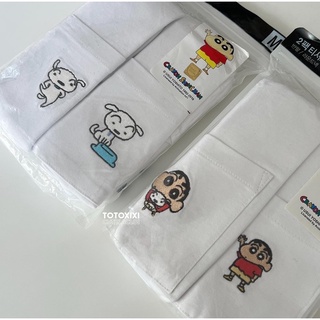 Áo thun thêu Spao x Shin chan