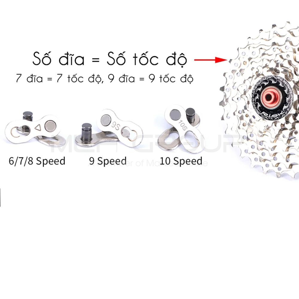 Khóa Nối Mắt Xích Xe Đạp Master Link 6/7/8S - 9S - 10S MLH