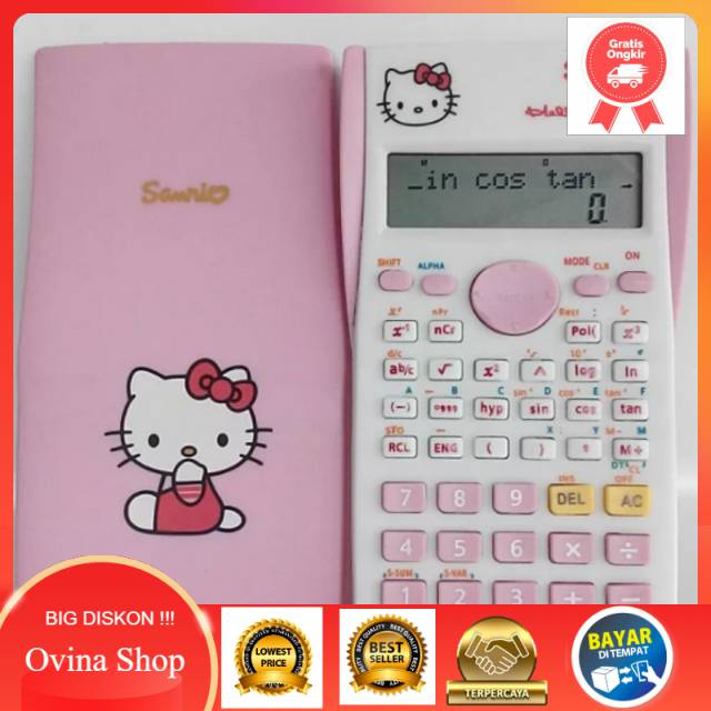 Hello kitty fx 350 ms. Máy tính khoa học. Hello kitty Máy tính khoa học. Máy Tính học