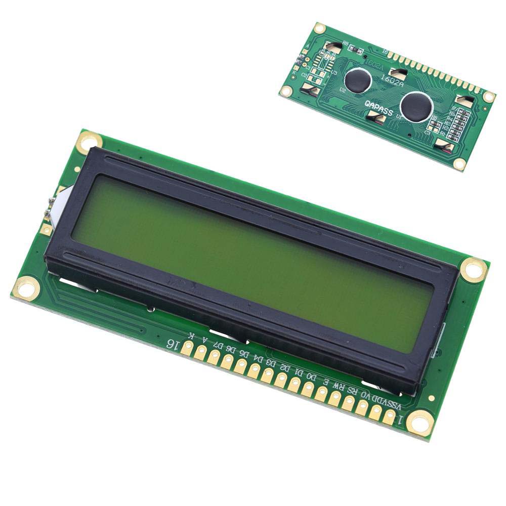 GLENES 5V LCD Module Green screen LCD Display Module Display Module 1602 for Arduino 16x2 Character Module Blue screen White code LCD Screen Board/Multicolor