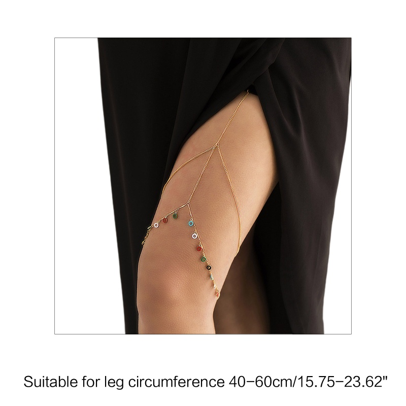 Chuỗi Vòng Đeo Đùi Tua Rua Phong Cách Gothic Dễ Thương