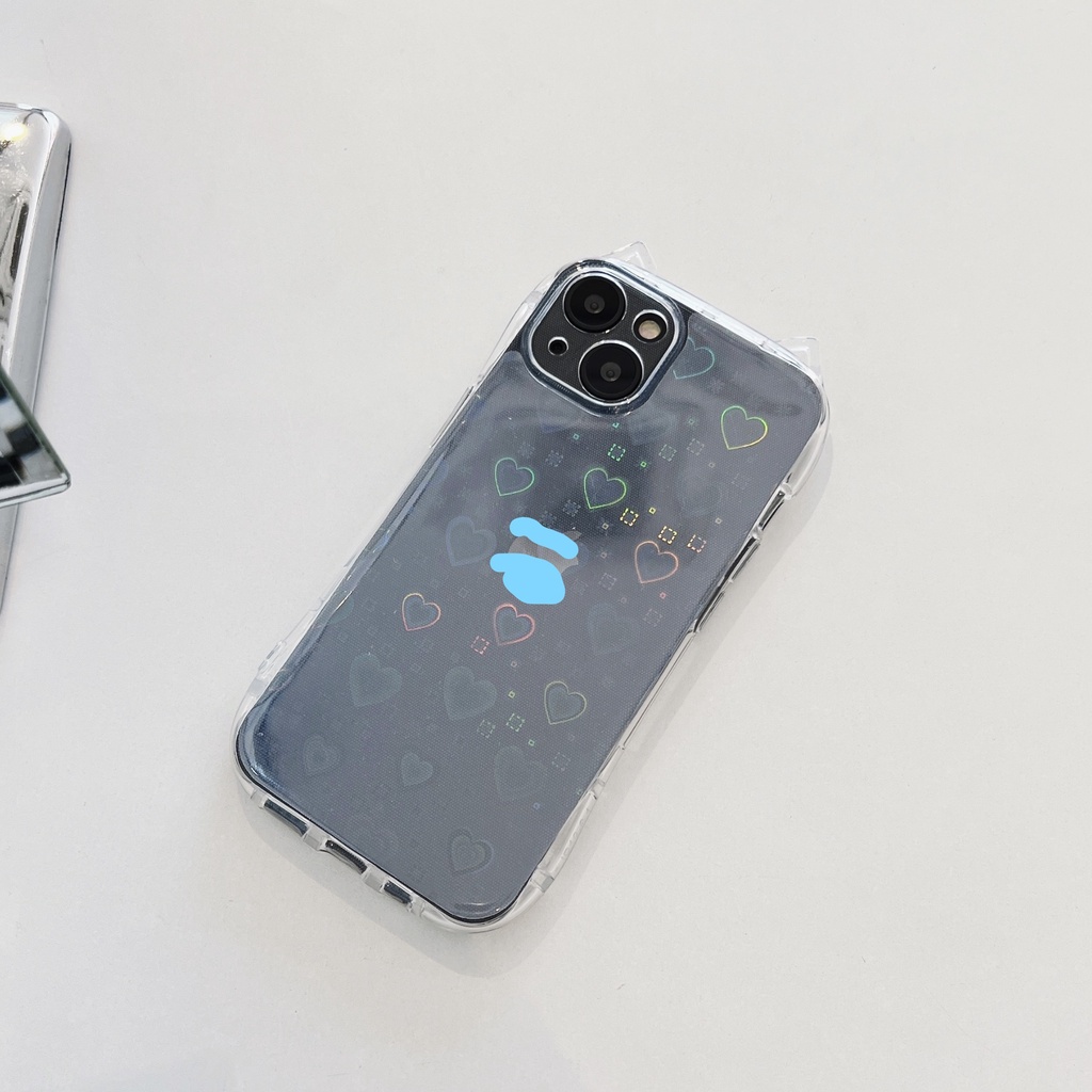Ốp Lưng Chống Sốc Hình Tai Mèo Cho iPhone 14Promax 14Pro 14 13Promax 13Pro 13 12Promax 12 11Promax 11 XS 8 7P 8P