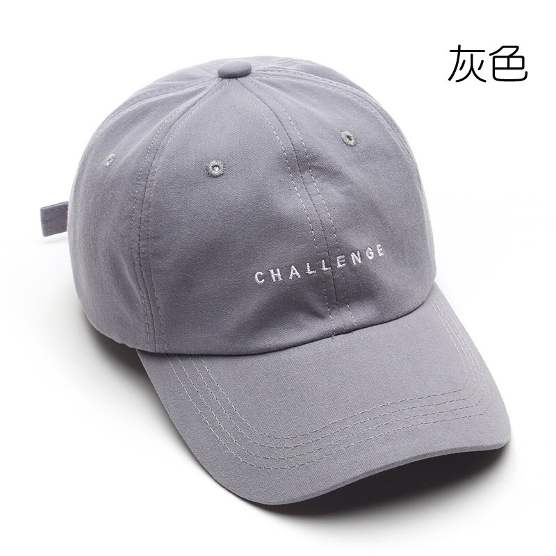 Mũ Lưỡi Trai Thêu Chữ CHALLENGE Phong Cách Hàn Quốc