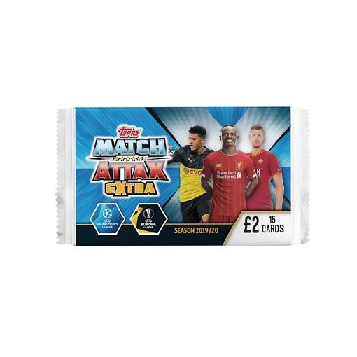 Pack 15 thẻ cầu thủ bóng đá Topps Match Attax Champions League 2019/20 - nguyên seal chính hãng