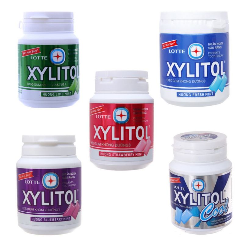 Hủ kẹo gum Xylitol không đường có đủ vị