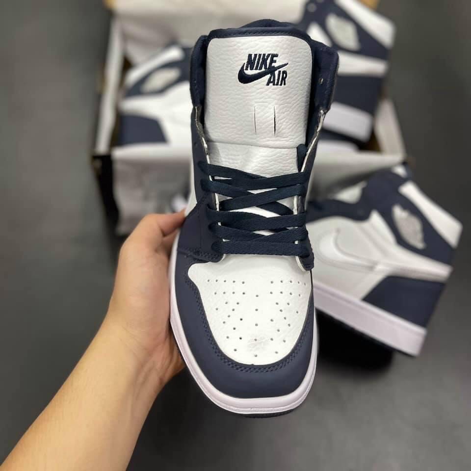 Giày thể thao Jordan NAVY Xanh Than Cổ Cao Cổ Thấp Nam Nữ cực chất dễ phối đồ FullBox