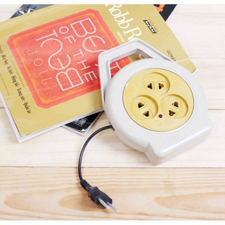 [SALE GIÁ SỐC] Ổ CĂM ĐIỆN XOAY TRÒN 3 LỔ CẮM, DÂY 5M
