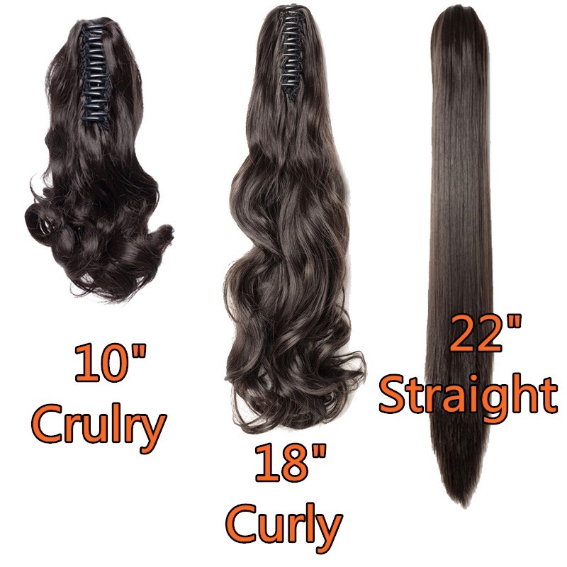 Tóc Giả Đuôi Ngựa 10 / 18 / 22 "Xoăn Dài Thời Trang Cho Nữ