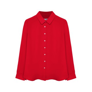 Áo sơ mi chiffon đỏ S459 NỮ TNG