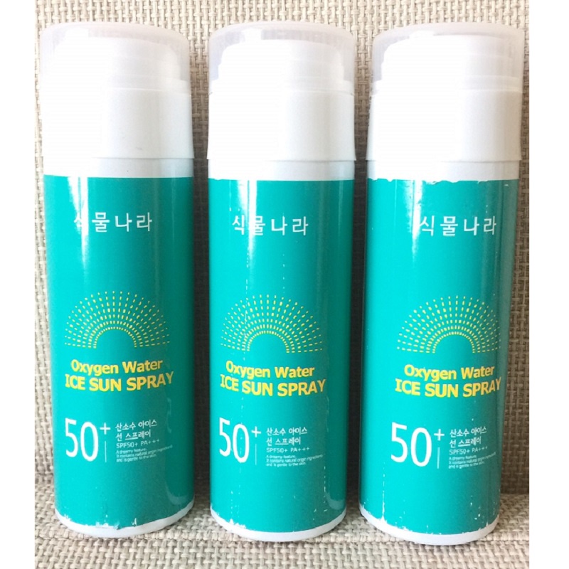 [ Chính Hãng ] Kem Chống Nắng Dạng Xịt Oxygen Water Ice Sun Spray Hàn Quốc, Lọ 150ml, Giúp Làm Dịu Da, Ngừa Tia Cực Tím