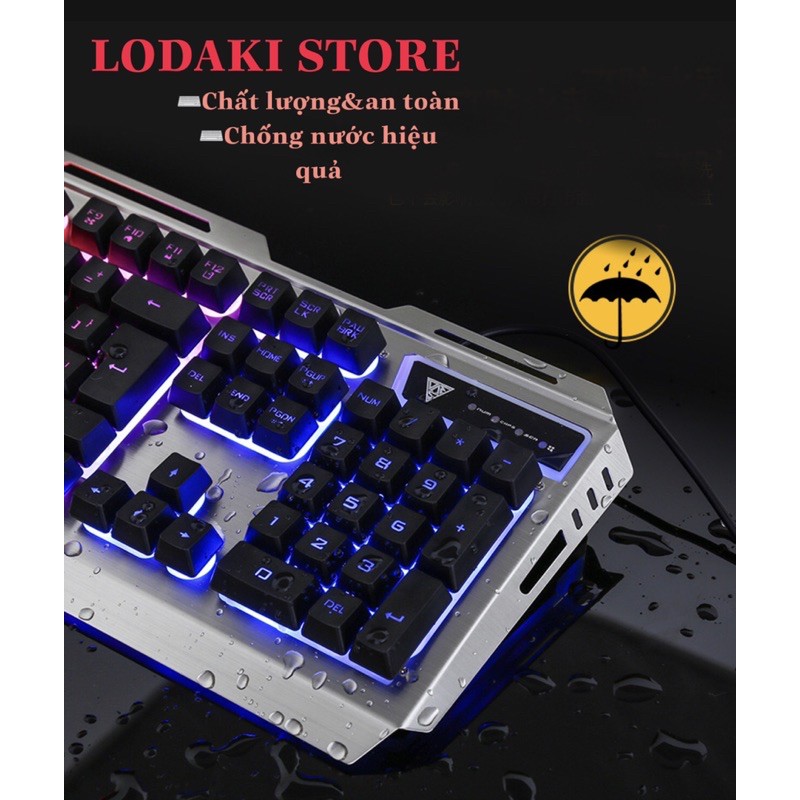 Bộ bàn phím cơ+Chuột Gaming có dây tích hợp chuyên dụng có đèn ned nền