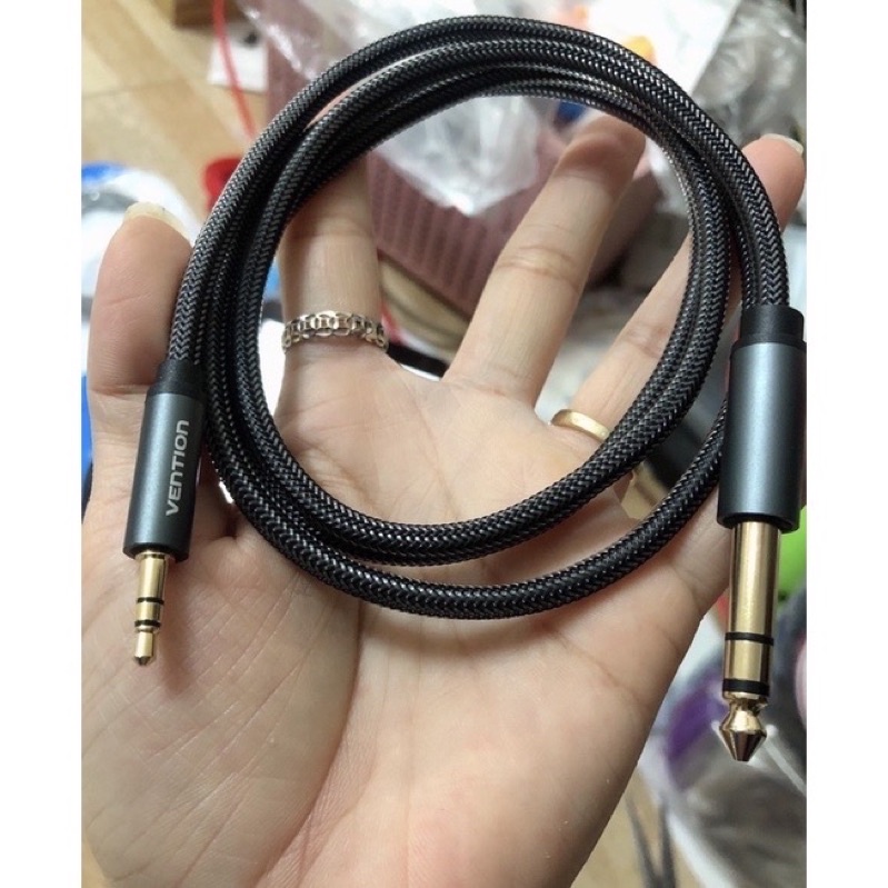 Cáp chuyển đổi âm thanh VENTION từ giắc cắm 3.5mm sang đầu cắm 6.35mm(6 ly)