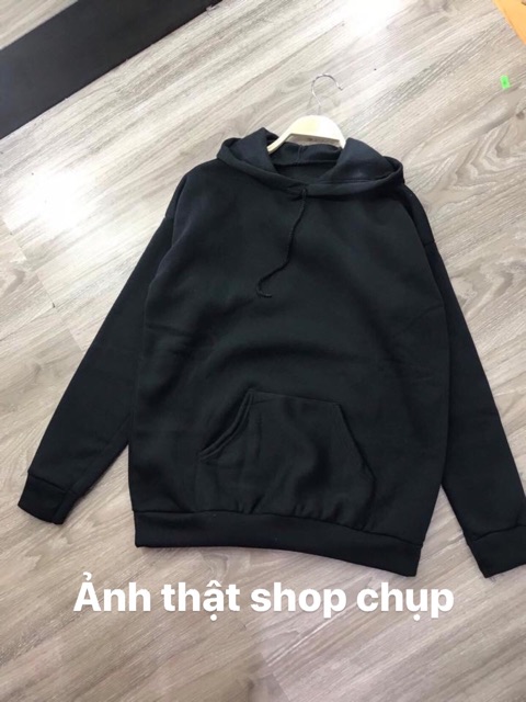 Áo hoodie nỉ dài tay trơn nam nữ 🍒FREESHIP🍒 áo đông xuân dáng rộng unisex đen trắng hồng xanh | BigBuy360 - bigbuy360.vn
