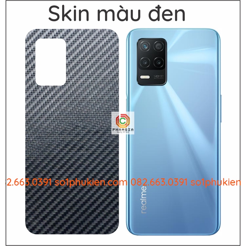 Miếng dán mặt lưng skin carbon Realme Q3i