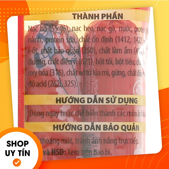 [ HSD DÀI ] Xúc xích Bò tiệt trùng Vissan 280g (4 cây) - Công Ty Thực Phẩm SibMart - SF0034 | BigBuy360 - bigbuy360.vn