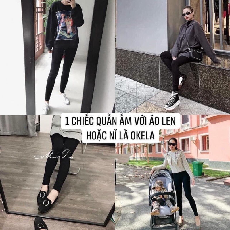 [Giá huỷ diệt] Quần legging nữ lót lông ấm áp mới về | BigBuy360 - bigbuy360.vn