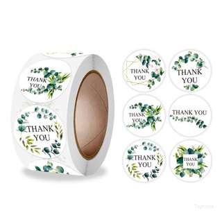 Cuộn 500 miếng dán hình tròn in chữ Thank You