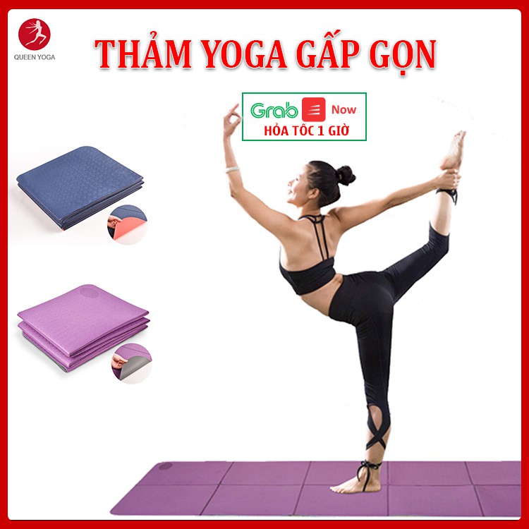 Thảm Tập Yoga Gấp Gọn TPE Chống Trượt Không Mùi BODHI Thảm Du Lịch Tiện Lợi -   Thảm Tập Yoga Gym Tập Thể Dục Tại Nhà