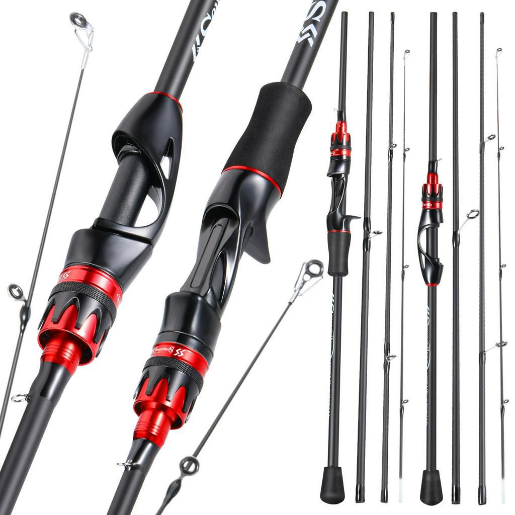 Cần Câu Cá Sougayilang 4 Đoạn Bằng Sợi Carbon / 2.1m Tay Cầm EVA Dễ Mang Theo
