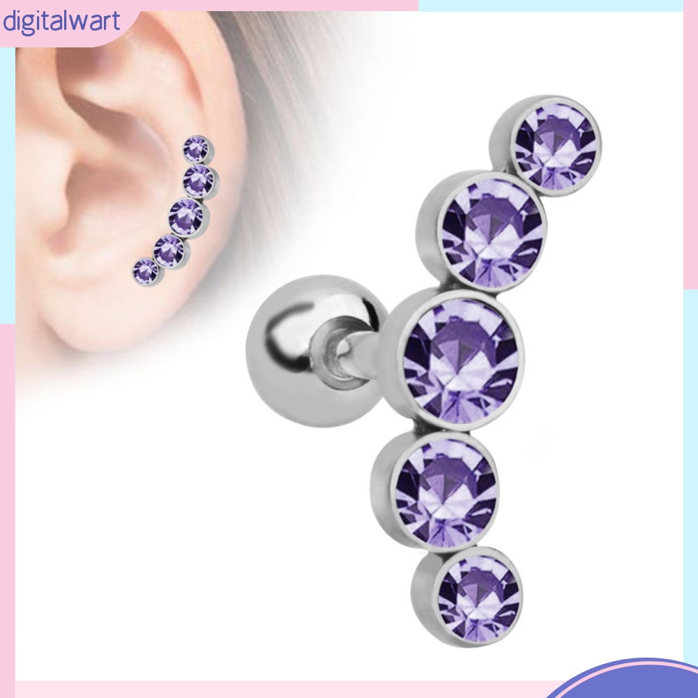 1 khuyên tai đính đá thời trang nữ tính